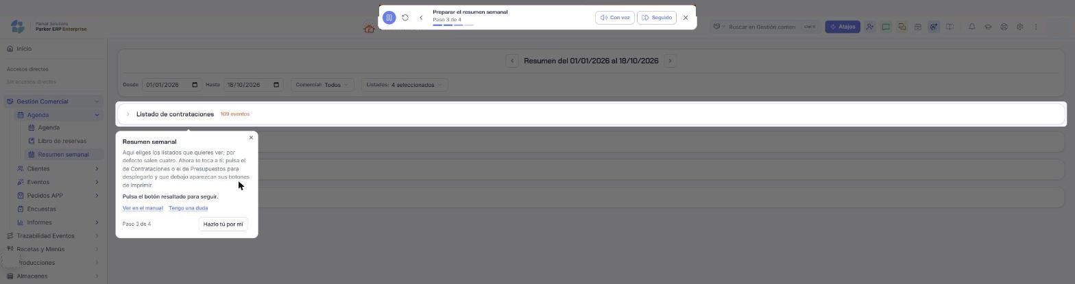 Paso 3: te toca a ti, despliega un listado