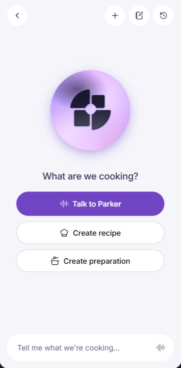 Kitchen assistant in Parker One: What are we cooking?