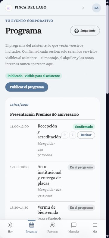 Intranet corporativa en el móvil: Programa